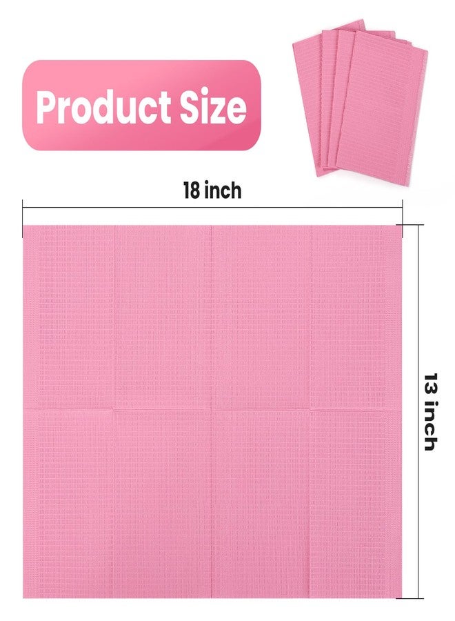 Etercycle Disposable Nail Mats - 20Pcs Fordable Nail Art Table Mats for Table Acrylic Nail Practice Sheet, 3 Ply Waterproof 13" X 18" Clean Pads Nail Art Accessories (Pink) - Image 5
